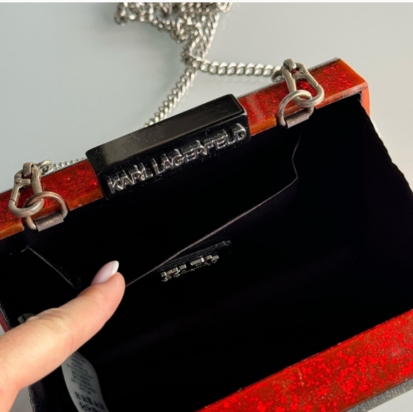 NWOT KARL LAGERFELD clutch - Picture 6 of 11